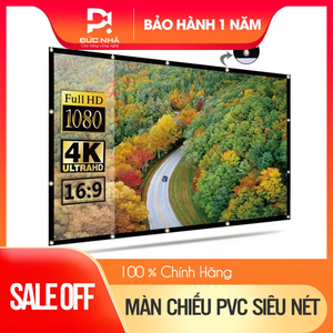 Màn chiếu sợi thủy tinh - độ tương phản cao, hình ảnh tươi sáng và trung thực - chuyên dụng cho máy chiếu - loại dày 4 lớp
