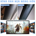 Màn chiếu sợi thủy tinh - độ tương phản cao, hình ảnh tươi sáng và trung thực - chuyên dụng cho máy chiếu - loại dày 4 lớp