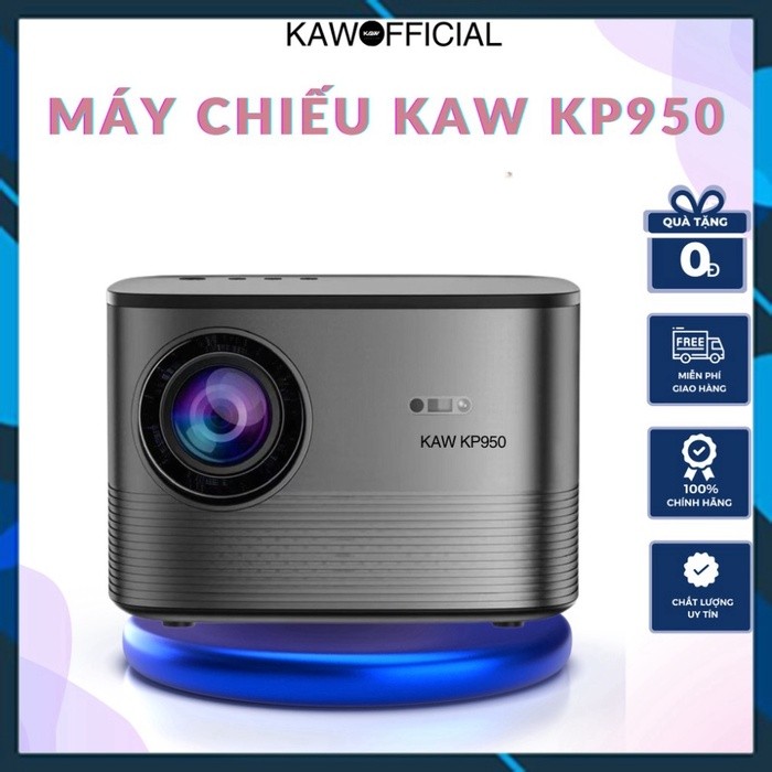 Máy chiếu mini Android Wifi thông minh KAW KP950 cân chỉnh 4 góc