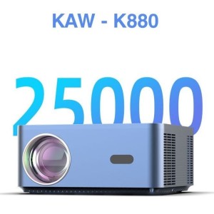 Máy chiếu Mini Kaw K880 Android 9.0, FullHD 1080p, Kết nối điện thoại, Wifi