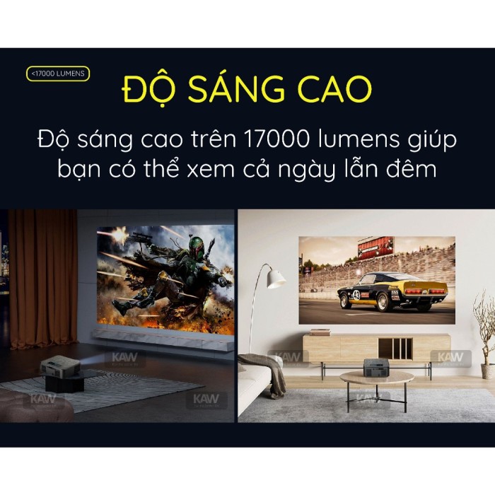 Máy chiếu Mini KS990, Tìm kiếm bằng giọng nói, Máy chiếu thông minh, Xem Tivi Youtube Netflix