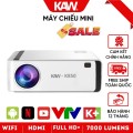 Máy Chiếu Mini KAW K850, Máy chiếu thông minh, Kết nối điện thoại, Laptop, Full HD 1080p