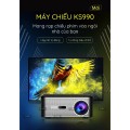 Máy chiếu Mini KS990, Tìm kiếm bằng giọng nói, Máy chiếu thông minh, Xem Tivi Youtube Netflix