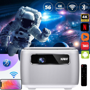 Máy chiếu Mini KAW SKY118, Máy chiếu cao cấp, Độ sáng cao, Dung lượng pin khủng, Tự động lấy nét