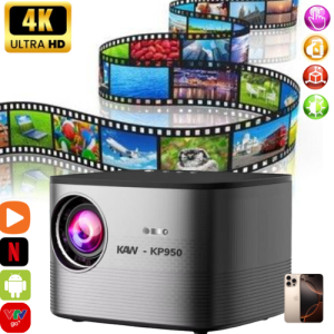 Máy chiếu mini Android Wifi thông minh KAW KP950 cân chỉnh 4 góc