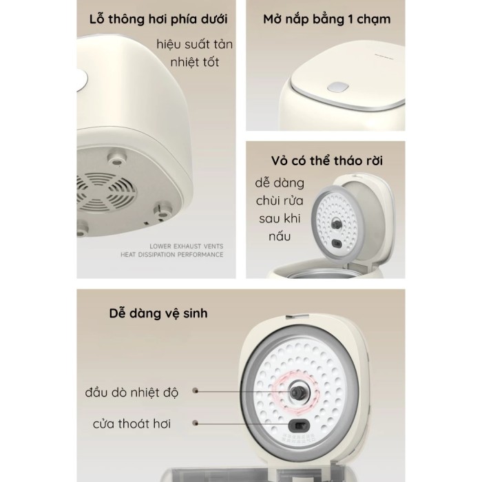 KAW Smart Rice 3L - Nồi Cơm Điện Tử Đa Năng - Công Nghệ Fuzzy Logic