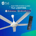 Quạt Trần ECOFAN Classic, Màu Trắng, Công xuất 100W, TLC - Điều Khiển Từ Xa