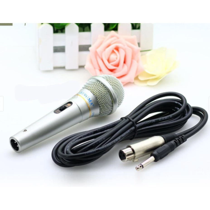 Micro Karaoke KAW XINGMA AK-319 Jack 3.5 | Mic Karaoke Có Dây – Chống Hú 