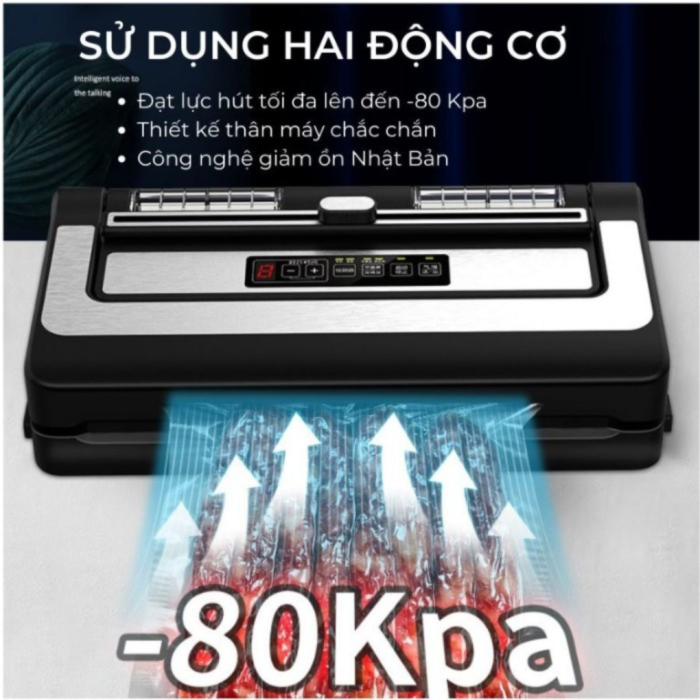 Máy hút chân không thực phẩm KAW K34 – Bán tự động, tốc độ 5 sản phẩm/phút