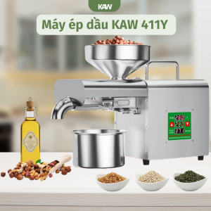 Máy Ép Dầu KAW 411Y Công Suất 3–6kg/h Tự Động – Ép Đa Dạng Các Loại Hạt