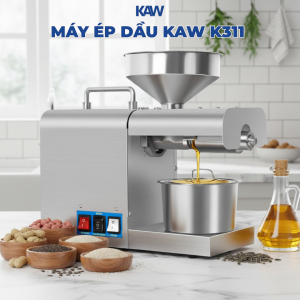 Máy Ép Dầu KAW K311 Tự Động Inox – Ép Kiệt 99% – Dễ Sử Dụng 5kg/h