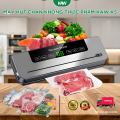 Máy hút chân không KAW K5 – Mini gia đình 90W, hút mạnh 60Kpa, dùng túi nhám, bảo quản thực phẩm tươi lâu