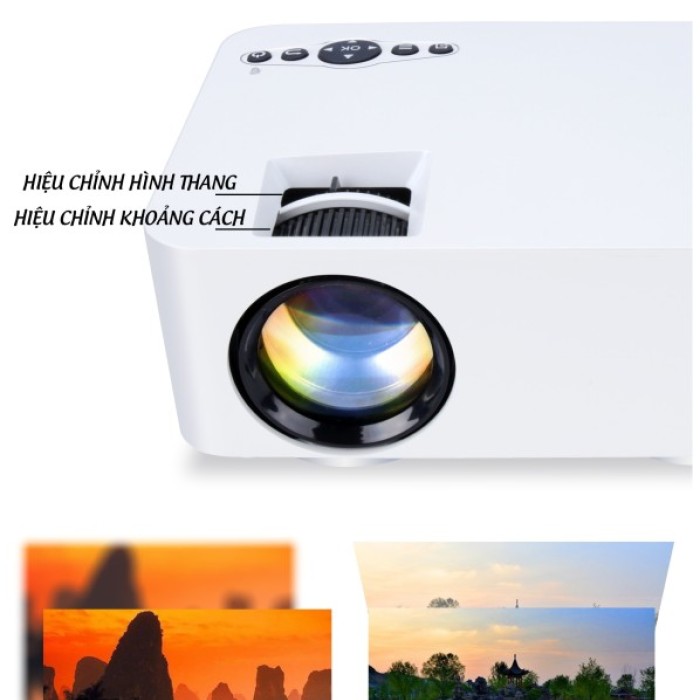 Máy Chiếu Mini KAW Koogold 002C LCD – Hỗ Trợ HDMI, Dùng Cho Văn Phòng & Gia Đình