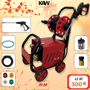 Máy Rửa Xe Cao Áp KAW 335C Công Suất Mạnh Mẽ – Xịt Rửa Áp Lực Cao, Đa Năng, Bền Bỉ