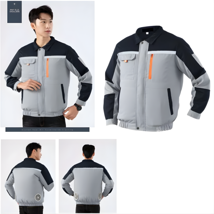 Áo Điều Hòa Bảo Hộ Lao Động KAW 558O Cao Cấp – Pin 50.000mAh, Quạt Làm Mát 3 Tốc Độ, Chống Nắng, Chống UV, Dùng 12Hống UV, Quạt Làm Mát 3 Tốc Độ, Pin Trâu 12H