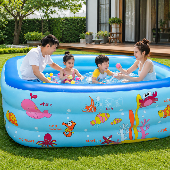 Bể Bơi Phao KAW 210cm Chính Hãng, Giá Tốt Nhất Hôm Nay, Tặng kèm bơm điện