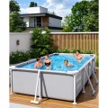 Bể Bơi Khung Kim Loại 2.6m Cao Cấp Màu Ghi - Bể Lắp Ráp Giá Tốt