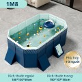 Bể Bơi Tự Động 1m8 Màu Xanh, Bơm Siêu Tốc, An Toàn, Chính Hãng