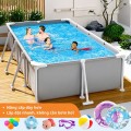 Bể Bơi Khung Kim Loại 4.0m Màu Ghi Chính Hãng, Độ Bền Cao, Giá Tốt