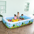 Bể Bơi Phao Hình Chữ Nhật 150cm Xanh Trắng, Giá Tốt, PVC Cao Cấp 