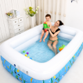 Bể Bơi Phao Hình Chữ Nhật 150cm Xanh Trắng, Giá Tốt, PVC Cao Cấp 