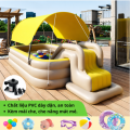 Bể Bơi Phao 3m Có Mái Che Màu Vàng Cao Cấp, Dày Dặn Giá Tốt, Chống Nắng 