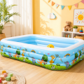Bể Bơi Phao Hình Chữ Nhật 300cm Xanh Trắng Dày Dặn, Giá Tốt, Chất liệu PVC