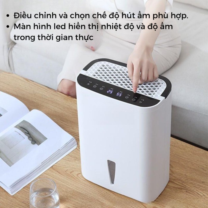 Máy Hút Ẩm KAW Bán Dẫn 4L Màu Trắng - Chính Hãng, Giá Rẻ, Chống Nồm Tối Ưu 