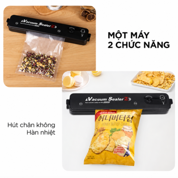 Máy Hút Chân Không Vacuum Sealer KAW - Hàng Chính Hãng, Giá Tốt, Giữ Thực Phẩm Tươi Ngon