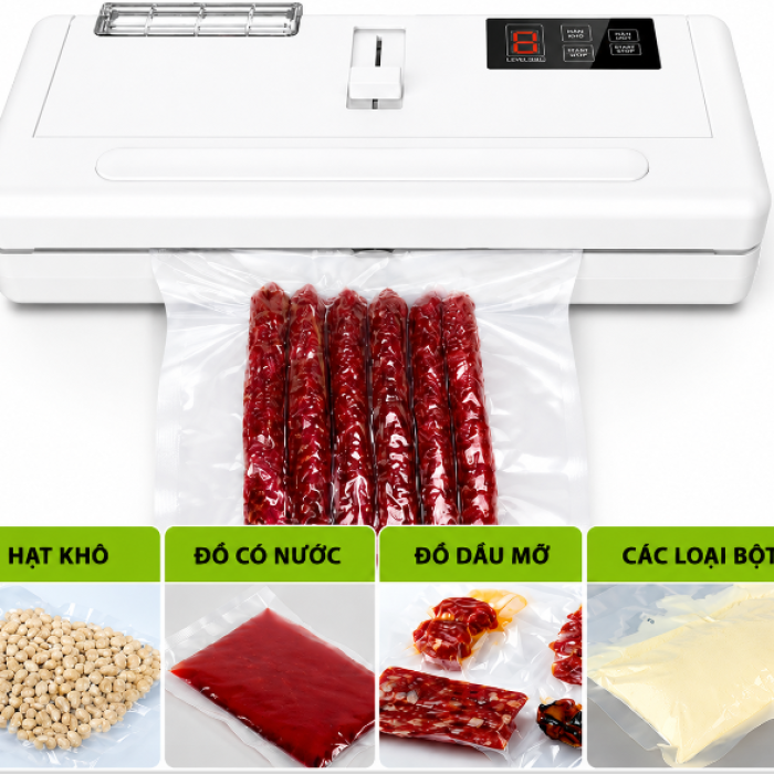 Máy Hút Chân Không Không Kén Túi P280 Trắng Chính Hãng, Hút Đồ Khô và Đồ Ướt, Giá Rẻ