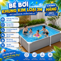 Bể Bơi Lắp Ghép Khung Kim Loại 3.0m Màu Ghi Siêu Bền, Chính Hãng, Giá Tốt 