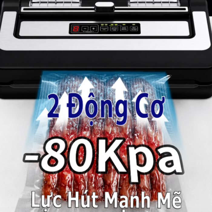 Máy Hút Chân Không KAW K34 Chính Hãng - Không Kén Túi, Lực Hút Khỏe, Hút Khô Ướt Đa Năng