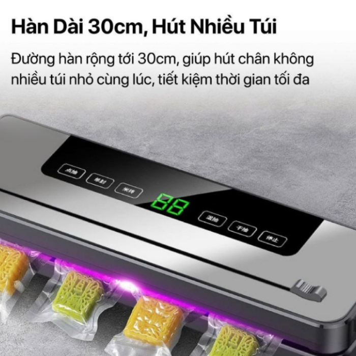 Máy Hút Chân Không KAW K5 - Tự Động, Tích Hợp Khử Trùng UV, Tích Hợp Dao Cắt Túi, Hút Tự Đông