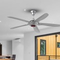 Quạt Trần ECOFAN Ruby Màu Xám - 5 Cánh ABS Cao Cấp, Tiết Kiệm Điện, Công Suất 200W