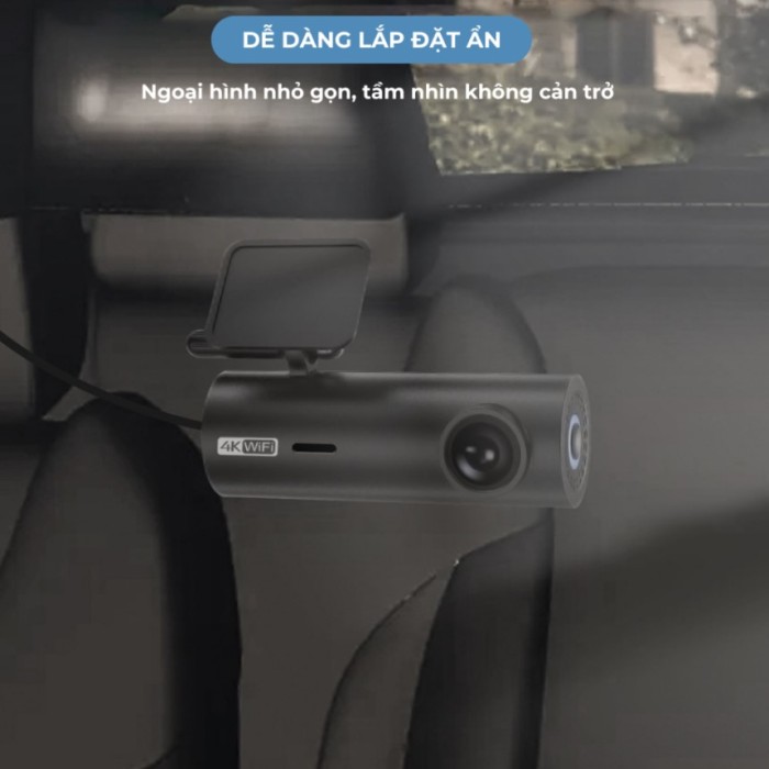 Camera Hành Trình Cổng USB 4K Màu Đen - Lắp Đặt Tiện Lợi, Nhỏ Gọn, Cảm Biến G