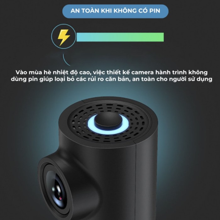 Camera Hành Trình Cổng USB 4K Màu Đen - Lắp Đặt Tiện Lợi, Nhỏ Gọn, Cảm Biến G