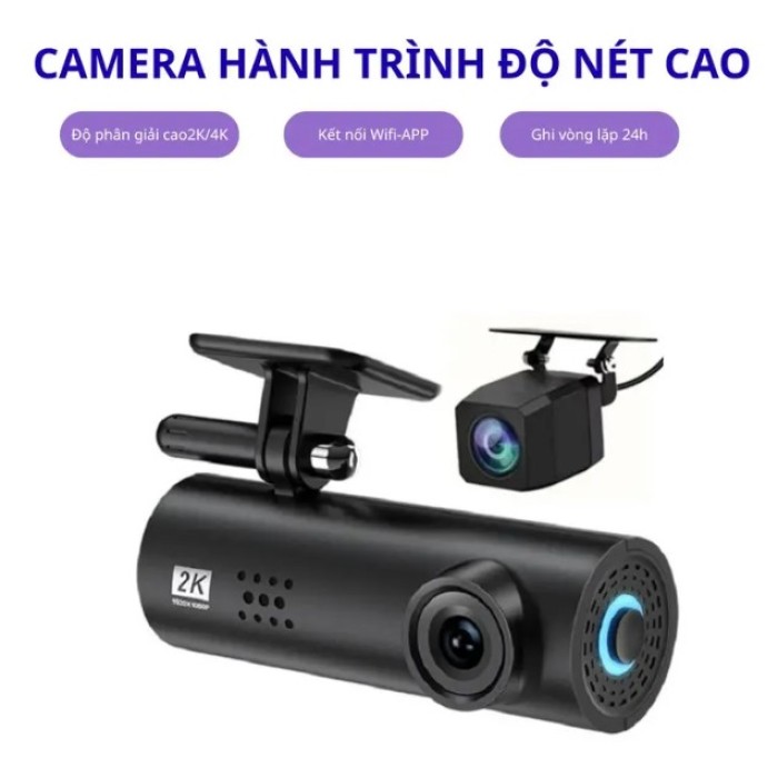 Camera Hành Trình DualVision Pro 4K (Trước & Sau) - Màu Đen, Siêu Nét, Cảm Biến Tự Động