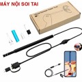 Camera Nội Soi Tai Siêu Nét 3 Trong 1 - Máy Lấy Ráy Tai Có Camera Mini Cho Điện Thoại, Chống Nước IP67 (Tặng Đầu Lấy Ráy) 