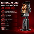 Gimbal AI Q02 Xoay 360 Độ - Theo Dõi Khuôn Mặt Thông Minh, Nhỏ Gọn, Không Đèn