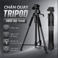 Chân Quay Tripod 360 Độ 1m6 Màu Đen Chắc Chắn, Giá Tốt, Xoay Đa Góc 