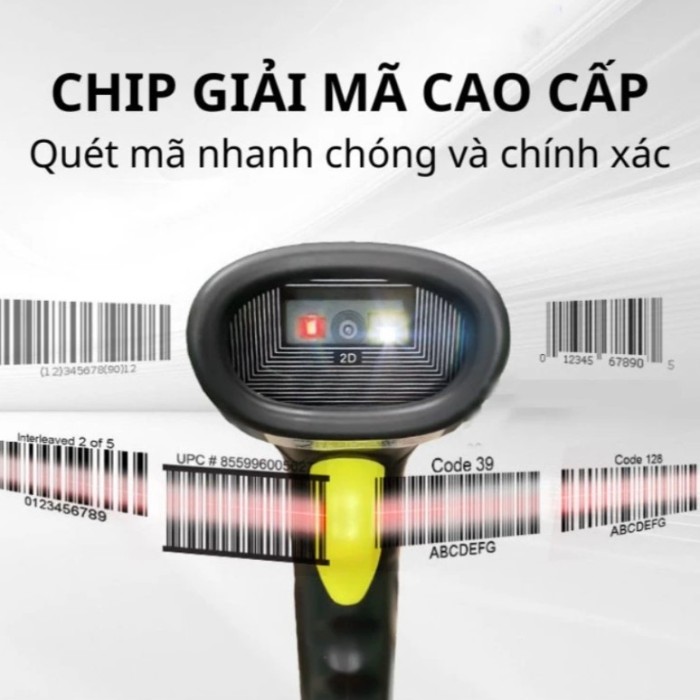 Máy Quét Mã Vạch KAW Bluetooth 2D Chính Hãng – Pin Trâu, Giá Tốt, Quét Nhanh Mọi Mã Vạch 