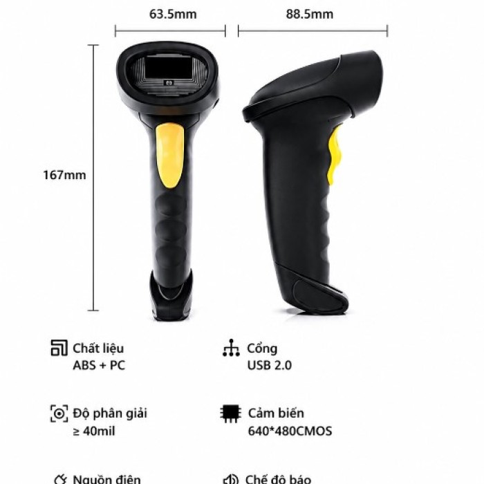 Máy Quét Mã Vạch KAW Bluetooth 2D Chính Hãng – Pin Trâu, Giá Tốt, Quét Nhanh Mọi Mã Vạch 