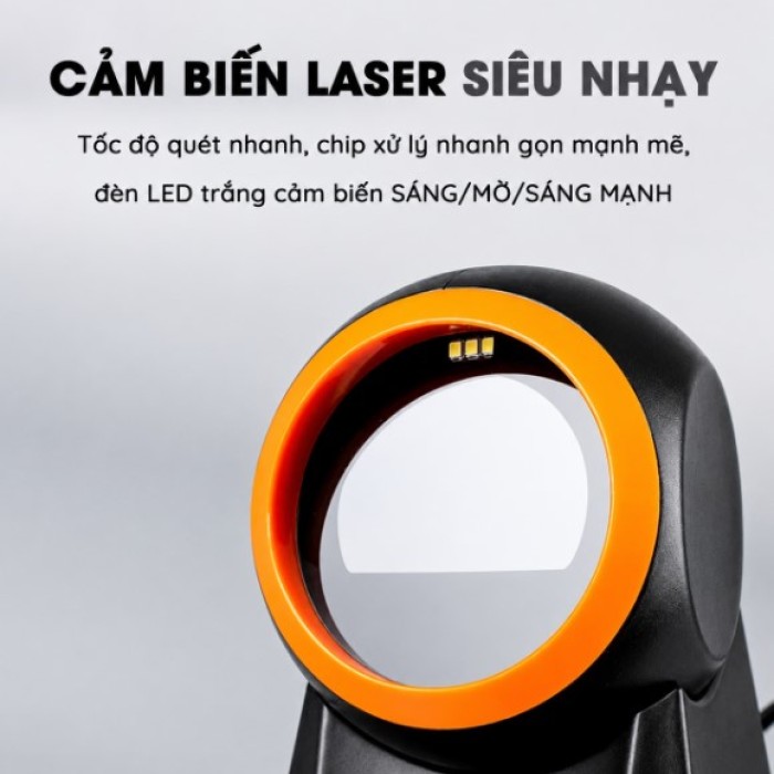 Máy Quét Mã Vạch Để Bàn KAW 136F Giá Tốt, Đọc Mã QR & 1D Siêu Nhạy, Chính Xác