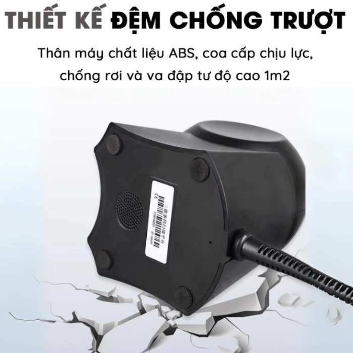 Máy Quét Mã Vạch Để Bàn KAW 136F Giá Tốt, Đọc Mã QR & 1D Siêu Nhạy, Chính Xác