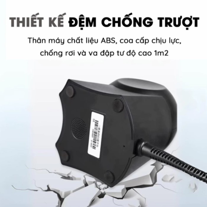 Máy Quét Mã Vạch Để Bàn KAW 136G Bản Nâng Cấp - Quét 1D/2D Chính Hãng, Công Nghệ CMOS, Giá Tốt