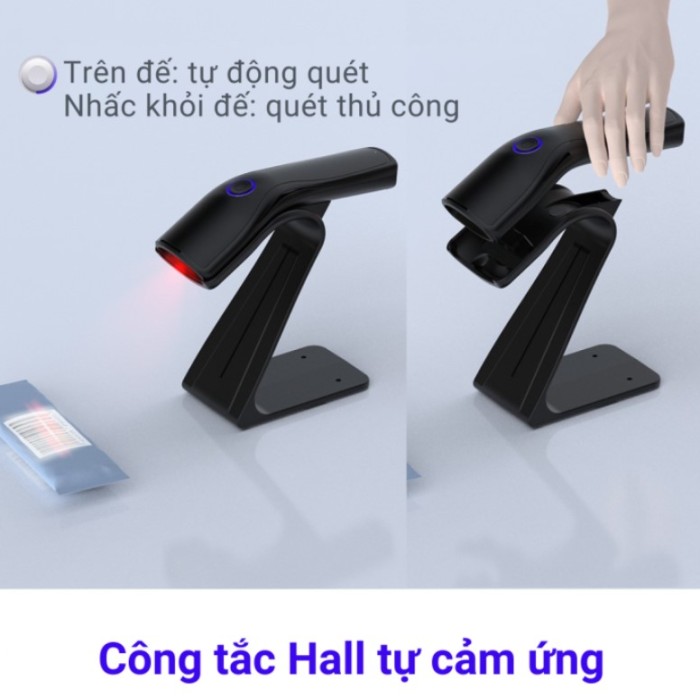 Máy Quét Mã Vạch Đa Tia Không Dây KX-Elite 35377 Chĩnh Hãng, Công Nghệ CMOS, Pin Khoẻ