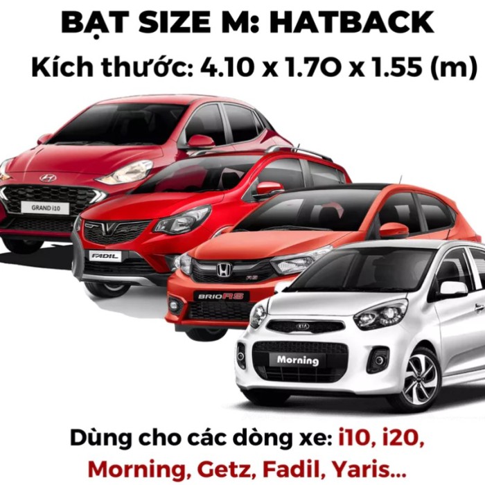 Bạt Phủ Xe Ô Tô KAW Màu Rằn Ri - Chống Nắng, Chống Nước 3 Lớp, Phản Quang Ban Đêm