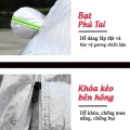 Bạt Phủ Xe Ô Tô Màu Xám (490x200x175cm) - Chống Nắng, Chống Nước, 3 Lớp Siêu Bền