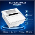 Quạt Sưởi Âm Trần Đa Năng 30x30 Màu Trắng - Chính Hãng, Giá Tốt, 4 Trong 1 Tích Hợp Đèn LED