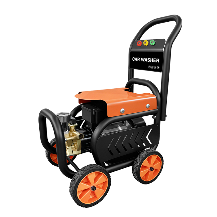 Máy Rửa Xe Cao Áp 2800W có bánh xe nhỏ gọn, giá tốt, chính hãng